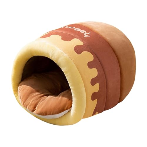 LOVIVER Honey Pot Katzenbett, Kätzchenhöhle, selbstwärmendes Katzenhaus für den Innenbereich, für, Hunde, Chihuahua, Katzen, Welpen, L Brown LOVIVER Honey Pot Katzenbett, Kätzchenhöhle, selbstwärmendes Katzenhaus für den Innenbereich, für, Hunde, Chihuahua, Katzen, Welpen, L Brown von LOVIVER