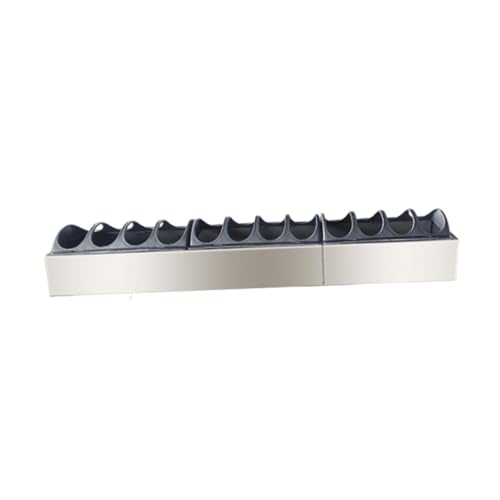 LOVIVER Hühnerfutterautomat, Geflügelfutterautomat, Edelstahl, Abnehmbarer Deckel, Hühnerfutternapf-Spender für Tauben, Enten, Gänse, Küken, 60 X 11 X 4.5 cm von LOVIVER