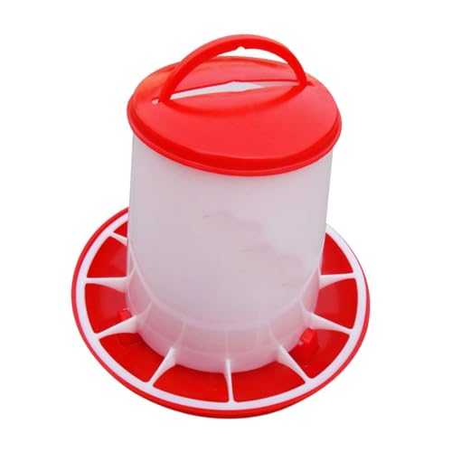 LOVIVER Hühnerfutterspender, Geflügelfutterspender, leicht zu reinigen, praktischer Futtereimer, Futterspender für Vögel, Küken, Outdoor, Bauernhof, 9 Kg von LOVIVER