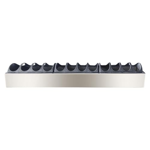 LOVIVER Hühnerfuttertrog, Kükenfutterspender, großes Fassungsvermögen, leicht, Tränke, Geflügelfuttertablett für Papageien, Hühner, 60 cm X 11 cm X 4.5 von LOVIVER