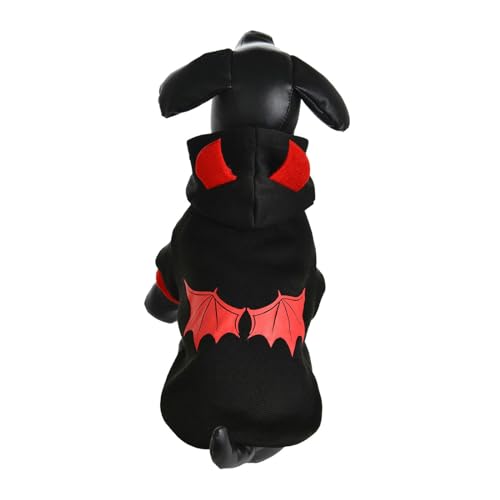 LOVIVER Hund Katze Sweatshirt Hooide Half Cover Bodysuit Muster Overalls Welpen Outfit Hundebekleidung, XL von LOVIVER