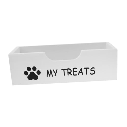 LOVIVER Hund behandeln Behälter Holz Haustier Lieferungen Hundebehandlungshalter Compact Hundefutter Lagerbehälter Katze Hundebehandlungsorganisation, Weiß LOVIVER Hund behandeln Behälter Holz Haustier Lieferungen Hundebehandlungshalter Compact Hundefutter Lagerbehälter Katze Hundebehandlungsorganisation, Weiß von LOVIVER
