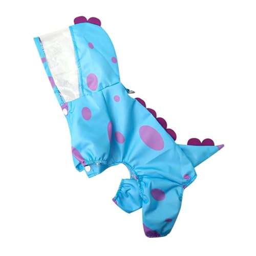 LOVIVER Hunde Regenmantel Regenbekleidung mit Kapuze für kleine mittelgroße Hunde Haustier liefert Ganzkörper Slicker Poncho wasserdichte Hundetätigkeit, M von LOVIVER