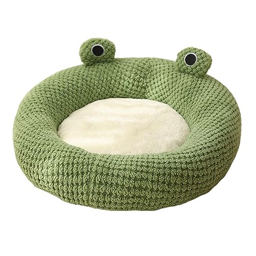 LOVIVER Hunde Und Katzenbett, Hundebett, Zwinger für Katzen Oder Kleine Hunde, Gemütlich, Bequem, Schlummerfunktion, Cartoon Frosch Form, Katzenbett, Katzenh, M LOVIVER Hunde Und Katzenbett, Hundebett, Zwinger für Katzen Oder Kleine Hunde, Gemütlich, Bequem, Schlummerfunktion, Cartoon Frosch Form, Katzenbett, Katzenh, M von LOVIVER