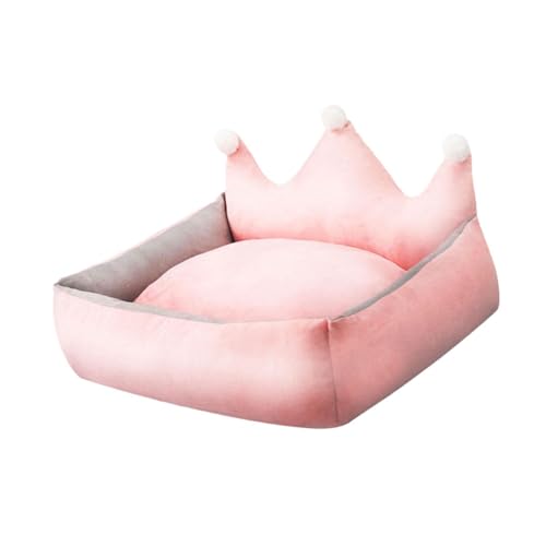 LOVIVER Hundebett-Matte, Sofa-Liege, Haustierkissen, waschbar, Welpennest, gemütliche Hundehütte, Katzenbetten für Hauskatzen, Haustierbett für kleine und, Rosa, S LOVIVER Hundebett-Matte, Sofa-Liege, Haustierkissen, waschbar, Welpennest, gemütliche Hundehütte, Katzenbetten für Hauskatzen, Haustierbett für kleine und, Rosa, S von LOVIVER