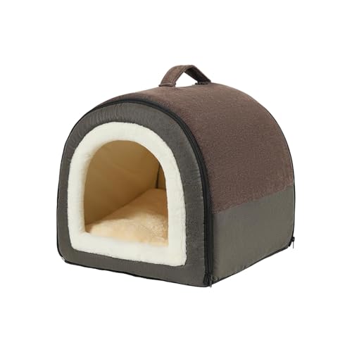 LOVIVER Hundehütte für Haustiere, Katzen und Hunde, faltbar, weiches Zwingerbett, waschbar, 2-in-1, Hunde-/Katzenbett für kleine und mittelgroße Hunde, L LOVIVER Hundehütte für Haustiere, Katzen und Hunde, faltbar, weiches Zwingerbett, waschbar, 2-in-1, Hunde-/Katzenbett für kleine und mittelgroße Hunde, L von LOVIVER