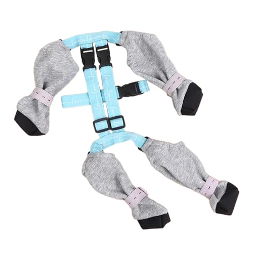 LOVIVER Hundestiefel mit Hosenträgern, Hundestiefel-Leggings, rutschfeste Winterstiefel, Pfotenschutz für alle Jahreszeiten, zum Wandern im Freien und LOVIVER Hundestiefel mit Hosenträgern, Hundestiefel-Leggings, rutschfeste Winterstiefel, Pfotenschutz für alle Jahreszeiten, zum Wandern im Freien und von LOVIVER