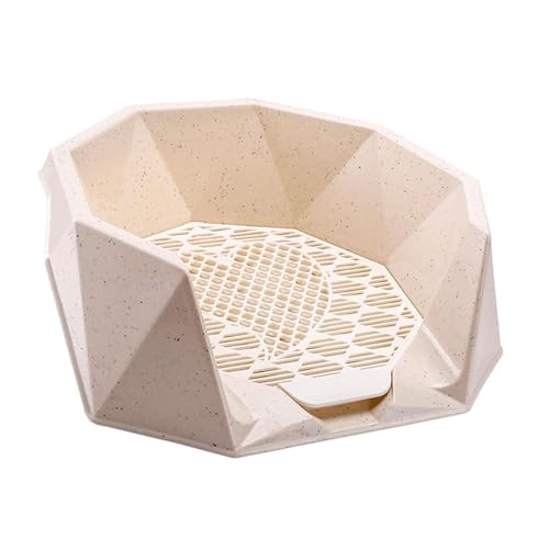 LOVIVER Hundetöpfchen-Tablett für den Innenbereich, Hunde-Töpfchen-Pad, Oben offener Hundestreubehälter, Bequeme Netz-Trainingstoiletten-Töpfchen-Tablett, Beige LOVIVER Hundetöpfchen-Tablett für den Innenbereich, Hunde-Töpfchen-Pad, Oben offener Hundestreubehälter, Bequeme Netz-Trainingstoiletten-Töpfchen-Tablett, Beige von LOVIVER