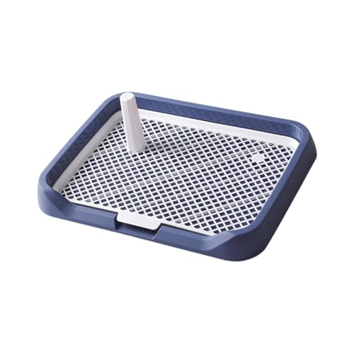 LOVIVER Hundetöpfchen-Toilette, Hundetoilette, abnehmbar, 47 x 35 x 5 cm, Indoor-Haustier-PIPI-Toilette, Töpfchentrainer, Welpen-PIPI-Pad-Halter, Blau von LOVIVER