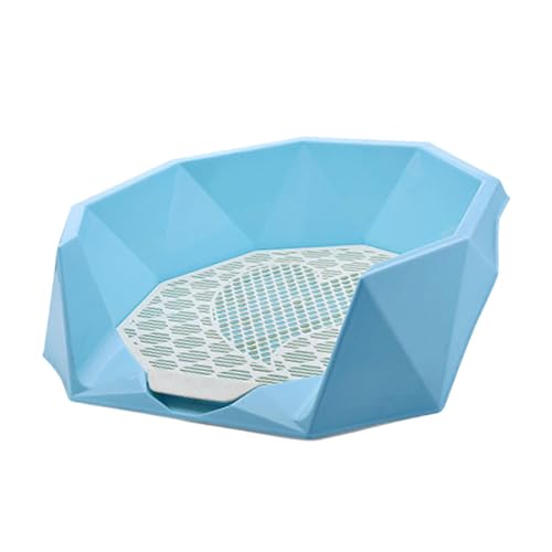 LOVIVER Hundetoilette, Töpfchentrainer, Ecke für drinnen und draußen, einzigartige Rautenstruktur für kleine und mittelgroße Hunde, großes Toilettenbecken, Blau LOVIVER Hundetoilette, Töpfchentrainer, Ecke für drinnen und draußen, einzigartige Rautenstruktur für kleine und mittelgroße Hunde, großes Toilettenbecken, Blau von LOVIVER