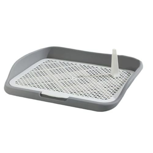 LOVIVER Hundetoilette, Abnehmbarer Pfosten, abnehmbares tragbares Trainings-Töpfchentablett, Töpfchentablett für Kleintiere, Kaninchen und andere, Grauer mittlerer Zaun LOVIVER Hundetoilette, Abnehmbarer Pfosten, abnehmbares tragbares Trainings-Töpfchentablett, Töpfchentablett für Kleintiere, Kaninchen und andere, Grauer mittlerer Zaun von LOVIVER