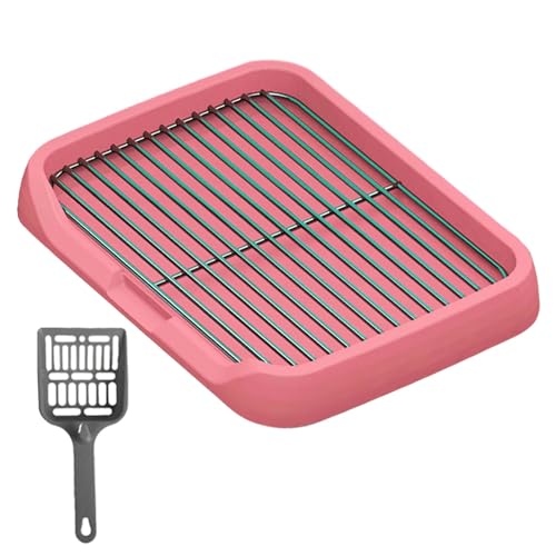 LOVIVER Hundetoiletten-Töpfchentrainer mit, abnehmbare Hundetöpfchenablage, Welpen-PIPI-Pad-Halter für kleine und mittelgroße Hunde, Haustierbedarf, ROSA LOVIVER Hundetoiletten-Töpfchentrainer mit, abnehmbare Hundetöpfchenablage, Welpen-PIPI-Pad-Halter für kleine und mittelgroße Hunde, Haustierbedarf, ROSA von LOVIVER