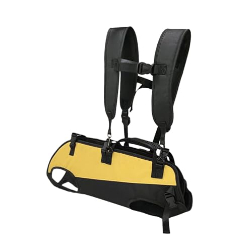 LOVIVER Hundetragetasche mit Beinen nach außen, doppelte Schultergurte, Reisetasche, Haustier-Tragerucksack für Camping, Reiten, Wandern, Outdoor-Reisen, Schwarz Gelb, s LOVIVER Hundetragetasche mit Beinen nach außen, doppelte Schultergurte, Reisetasche, Haustier-Tragerucksack für Camping, Reiten, Wandern, Outdoor-Reisen, Schwarz Gelb, s von LOVIVER