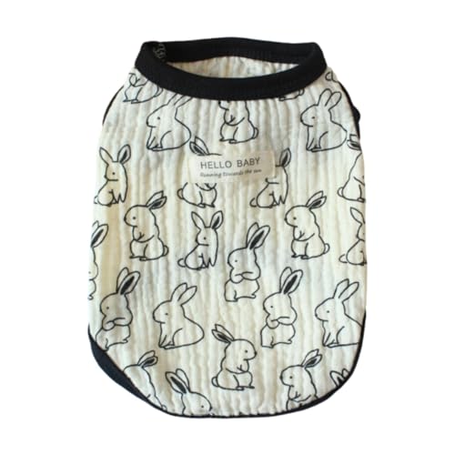 LOVIVER Hundeweste, Hunde-Baumwoll-T-Shirt, süßes, atmungsaktives Haustier-Outfit, bequemes, weiches Kostüm, Haustierkleidung, ärmelloses Welpen-T-Shirt, M LOVIVER Hundeweste, Hunde-Baumwoll-T-Shirt, süßes, atmungsaktives Haustier-Outfit, bequemes, weiches Kostüm, Haustierkleidung, ärmelloses Welpen-T-Shirt, M von LOVIVER