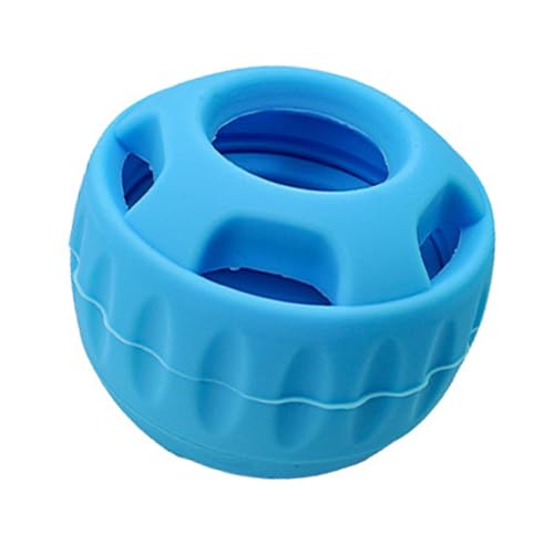 LOVIVER Interaktives Hundespielzeug, befüllbar, tägliche Gesellschaft für mittelgroße und große Hunde, langlebiger Hundeleckerli-Puzzleball, Blau von LOVIVER