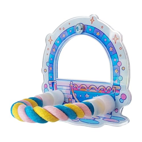 LOVIVER Käfig Eitelkeit Spielzeug Papagei Spiegel Stehen Pole Multifunktionale Robuste Dekoration Spaß Spiegel Spielzeug Vogel Spiegel Stehen für, Style B LOVIVER Käfig Eitelkeit Spielzeug Papagei Spiegel Stehen Pole Multifunktionale Robuste Dekoration Spaß Spiegel Spielzeug Vogel Spiegel Stehen für, Style B von LOVIVER