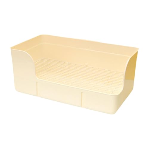 LOVIVER Kaninchenstreu Pfanne, Eckstrauderpfanne, Käfig -Toilettenbettwäsche für Chinchillas, Frettchen, Meerschweinchen, Beige LOVIVER Kaninchenstreu Pfanne, Eckstrauderpfanne, Käfig -Toilettenbettwäsche für Chinchillas, Frettchen, Meerschweinchen, Beige von LOVIVER