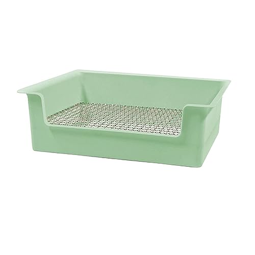 LOVIVER Kaninchentoilette, Töpfchen-Trainer-Ecke, Kleintier-Katzentoilette, erhöhter Zaun, Pee-Pan-Tablett, Haustier-Toilette für Chinchilla, Galesaur, GRÜN LOVIVER Kaninchentoilette, Töpfchen-Trainer-Ecke, Kleintier-Katzentoilette, erhöhter Zaun, Pee-Pan-Tablett, Haustier-Toilette für Chinchilla, Galesaur, GRÜN von LOVIVER