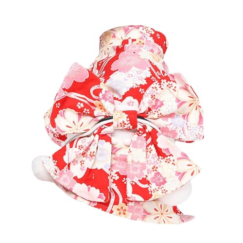 LOVIVER Katzen-Kimono-Kleid, Katzen-Outfit, Urlaub, Party, Kostüm, Outfits, bequem, stilvoll, für kleine Hunde, Katzen, Katzen, Kleidung, Haustierkostüm, Rot LOVIVER Katzen-Kimono-Kleid, Katzen-Outfit, Urlaub, Party, Kostüm, Outfits, bequem, stilvoll, für kleine Hunde, Katzen, Katzen, Kleidung, Haustierkostüm, Rot von LOVIVER