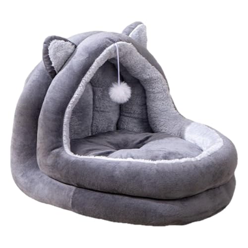 LOVIVER Katzenbett, warmes Höhlennest, halbgeschlossen, weich, für den Innenbereich, Herbst/Winter, Haustier-Schlafbett, Haustierhaus für Kätzchen, kleine LOVIVER Katzenbett, warmes Höhlennest, halbgeschlossen, weich, für den Innenbereich, Herbst/Winter, Haustier-Schlafbett, Haustierhaus für Kätzchen, kleine von LOVIVER