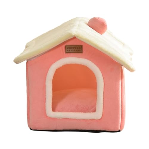 LOVIVER Katzenbett für Katzen im Innenbereich, Katzennest zum Schlafen, Schlummern, beruhigender Zwinger, gemütliches halbgeschlossenes Hundekatzennest, ROSA LOVIVER Katzenbett für Katzen im Innenbereich, Katzennest zum Schlafen, Schlummern, beruhigender Zwinger, gemütliches halbgeschlossenes Hundekatzennest, ROSA von LOVIVER
