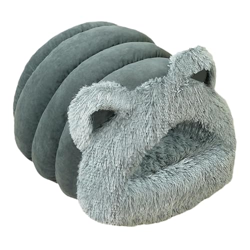 LOVIVER Katzenhöhlenbett, Schlafsack, rutschfest, waschbar, warm, bequem, selbstwärmendes Haustierbett, Kätzchenunterschlupf für Kätzchen und Katzen, L Blue LOVIVER Katzenhöhlenbett, Schlafsack, rutschfest, waschbar, warm, bequem, selbstwärmendes Haustierbett, Kätzchenunterschlupf für Kätzchen und Katzen, L Blue von LOVIVER