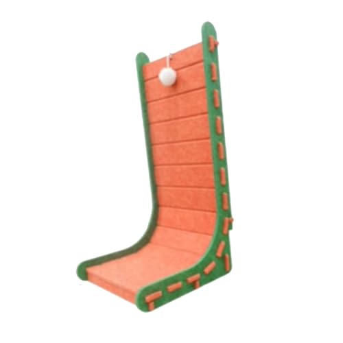 LOVIVER Katzenkratz nach Kratzermatte L -Form Pet Supplies Geschenke Filz gefühlt, Orange, S von LOVIVER