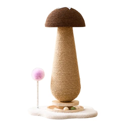 LOVIVER Katzenkratzbaum, Katzenspielzeug, Kratzbaum, vertikal, Aktivitätscenter, für den Innenbereich, niedlicher Kratzbaum, Katzenkratzstange für Kätzchen, mit Drehteller, Braun LOVIVER Katzenkratzbaum, Katzenspielzeug, Kratzbaum, vertikal, Aktivitätscenter, für den Innenbereich, niedlicher Kratzbaum, Katzenkratzstange für Kätzchen, mit Drehteller, Braun von LOVIVER