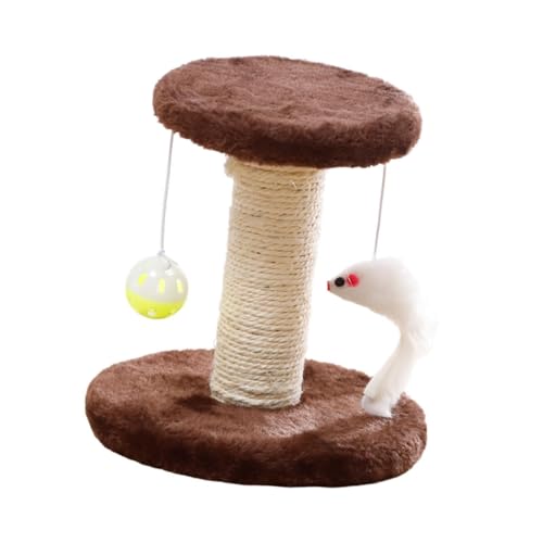 LOVIVER Katzenkratzbaum, Sisal-Katzenklettergerüst für Hauskatzen mit Spielzeugball, Haustierbedarf, Kätzchen-Kratzturm als Heimdekoration, Braun LOVIVER Katzenkratzbaum, Sisal-Katzenklettergerüst für Hauskatzen mit Spielzeugball, Haustierbedarf, Kätzchen-Kratzturm als Heimdekoration, Braun von LOVIVER