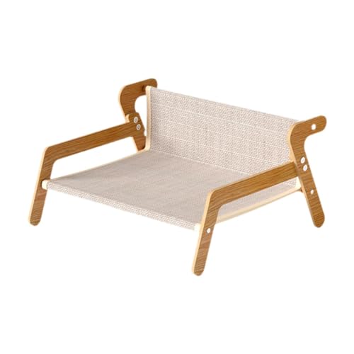 LOVIVER Katzenkratzbett, Kätzchen-Kratzkissen, stilvoller Chaiselongue-Sessel mit Holzrahmen für Kleintiere, Welpen, kleine Hunde, Hauskatzen, Jute LOVIVER Katzenkratzbett, Kätzchen-Kratzkissen, stilvoller Chaiselongue-Sessel mit Holzrahmen für Kleintiere, Welpen, kleine Hunde, Hauskatzen, Jute von LOVIVER