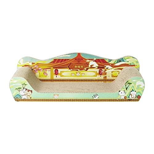 LOVIVER Katzenkratzbett, Katzenkratzer, Haustiersofa aus Pappe, langlebig, extra große Schleifkrallen, Katzenkratzbrett, Lounge-Couch für drinnen spielende, 51 cm x 27 cm x 15 cm LOVIVER Katzenkratzbett, Katzenkratzer, Haustiersofa aus Pappe, langlebig, extra große Schleifkrallen, Katzenkratzbrett, Lounge-Couch für drinnen spielende, 51 cm x 27 cm x 15 cm von LOVIVER