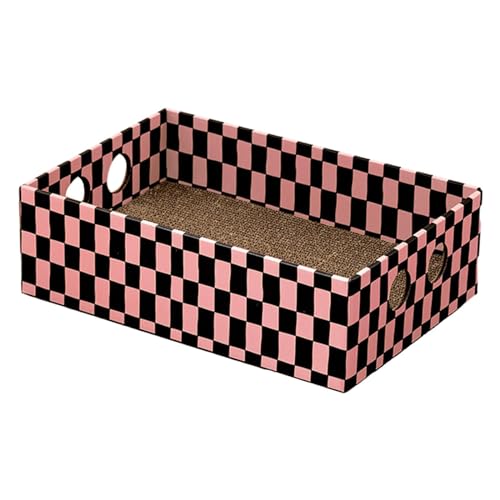 LOVIVER Katzenkratzbox aus Pappe, Liegebox zum Kratzen, Spielen, Katzenkratzbrett, Katzenkratzpad für kleine, mittelgroße Katzen und Kätzchen, Orange Rot LOVIVER Katzenkratzbox aus Pappe, Liegebox zum Kratzen, Spielen, Katzenkratzbrett, Katzenkratzpad für kleine, mittelgroße Katzen und Kätzchen, Orange Rot von LOVIVER