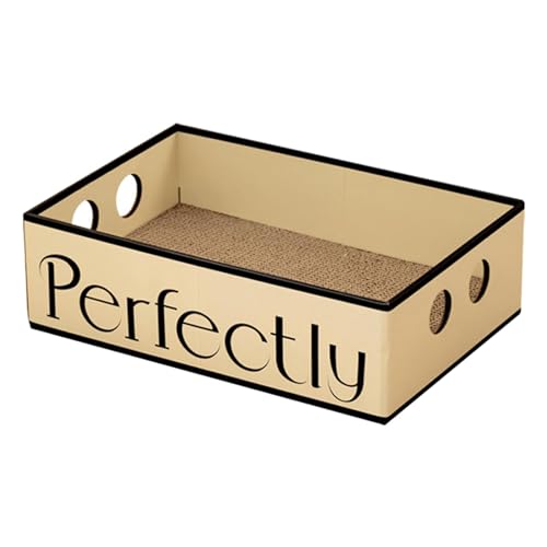 LOVIVER Katzenkratzbox aus Pappe, Liegebox zum Kratzen, Spielen, Katzenkratzbrett, Katzenkratzpad für kleine, mittelgroße Katzen und Kätzchen, Perfekt LOVIVER Katzenkratzbox aus Pappe, Liegebox zum Kratzen, Spielen, Katzenkratzbrett, Katzenkratzpad für kleine, mittelgroße Katzen und Kätzchen, Perfekt von LOVIVER
