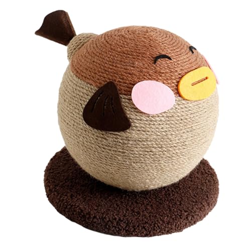 LOVIVER Katzenkratzer Sisal Ball Katzen Spielen Ball Haustier liefert interaktive lustige Bewegung niedlicher Kätzchen Klauen Schleifen Haustierkratzer, Braun LOVIVER Katzenkratzer Sisal Ball Katzen Spielen Ball Haustier liefert interaktive lustige Bewegung niedlicher Kätzchen Klauen Schleifen Haustierkratzer, Braun von LOVIVER