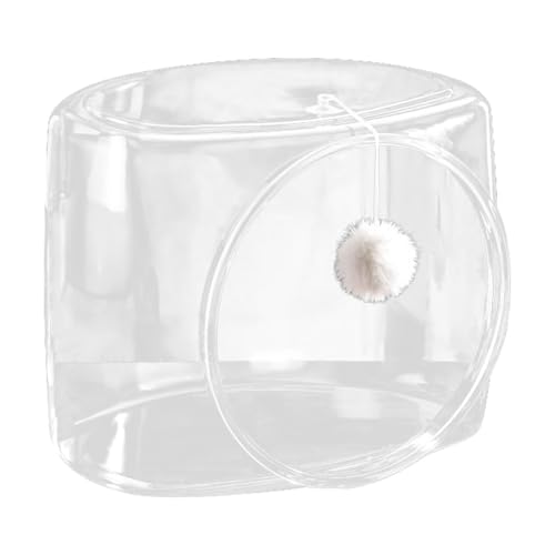 LOVIVER Katzenraum, durchsichtige, niedliches Haustierbett, Katzenmöbel, gemütliches transparentes Katzenhaus, Plüschkatze, spielt Ball für Kätzchen, Quadratischer LOVIVER Katzenraum, durchsichtige, niedliches Haustierbett, Katzenmöbel, gemütliches transparentes Katzenhaus, Plüschkatze, spielt Ball für Kätzchen, Quadratischer von LOVIVER