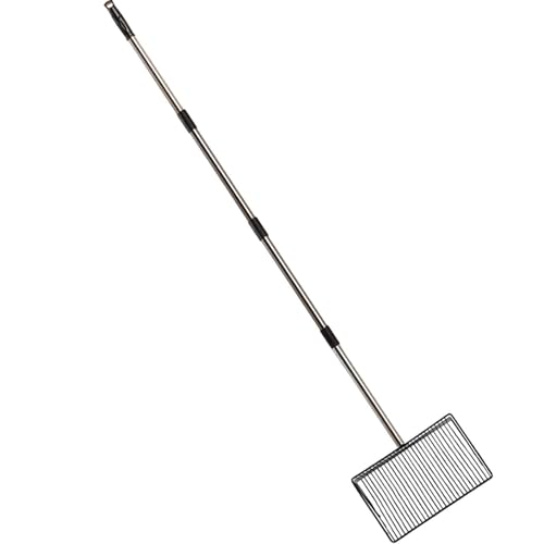 LOVIVER Katzenschaufel, Siebreiniger, einfache Reinigung, ausziehbar, Haushalt, Metallschaufel, Hühnerschaufel für LOVIVER Katzenschaufel, Siebreiniger, einfache Reinigung, ausziehbar, Haushalt, Metallschaufel, Hühnerschaufel für von LOVIVER