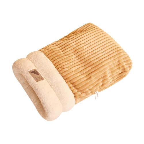 LOVIVER Katzenschlafsack, halbgeschlossen, gemütlich, 360° umwickelt, Bequeme Höhle, Winter für Katzen, Kätzchen, Welpen, M Brown LOVIVER Katzenschlafsack, halbgeschlossen, gemütlich, 360° umwickelt, Bequeme Höhle, Winter für Katzen, Kätzchen, Welpen, M Brown von LOVIVER
