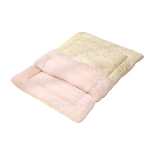 LOVIVER Katzenschlafsack, halbgeschlossen, vielseitig einsetzbar, waschbar, warm, Katzensack, Katzenbett, Matte, halb überdachte Katzenhöhle für Kätzchen und, S Yellow LOVIVER Katzenschlafsack, halbgeschlossen, vielseitig einsetzbar, waschbar, warm, Katzensack, Katzenbett, Matte, halb überdachte Katzenhöhle für Kätzchen und, S Yellow von LOVIVER