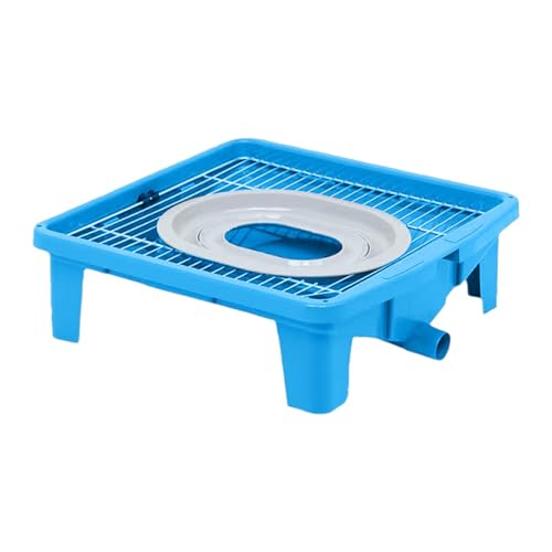 LOVIVER Katzentoilette, Hundetoilette, leicht zu reinigen, Rutschfester Halter für PIPI-Pads, Haustier-Trainingstablett für Töpfchen, Blau LOVIVER Katzentoilette, Hundetoilette, leicht zu reinigen, Rutschfester Halter für PIPI-Pads, Haustier-Trainingstablett für Töpfchen, Blau von LOVIVER