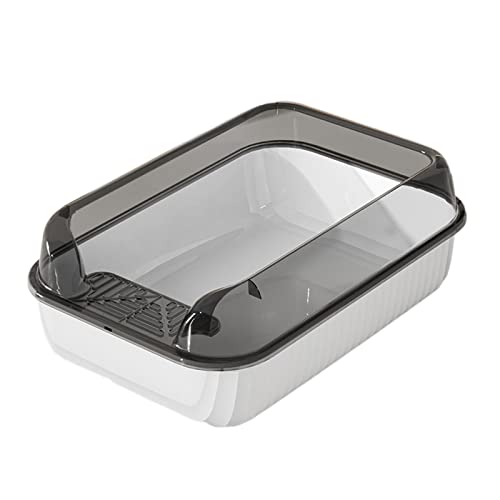 LOVIVER Katzentoilette, Katzentoilette, hoher Spritzschutz, hohe Seiten, Zubehör, schmutzabweisend, abnehmbare Bettpfanne für Katzen, Katzentoilette, Weiß LOVIVER Katzentoilette, Katzentoilette, hoher Spritzschutz, hohe Seiten, Zubehör, schmutzabweisend, abnehmbare Bettpfanne für Katzen, Katzentoilette, Weiß von LOVIVER