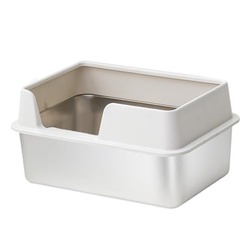 LOVIVER Katzentoilette, Katzentoilette für Kätzchen, Katzentoilette, leicht zu reinigen, Katzentoilette, Sandkasten für die Tierhandlung, Wohnzimmer, S Weiß LOVIVER Katzentoilette, Katzentoilette für Kätzchen, Katzentoilette, leicht zu reinigen, Katzentoilette, Sandkasten für die Tierhandlung, Wohnzimmer, S Weiß von LOVIVER