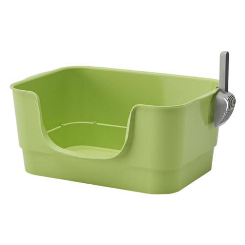 LOVIVER Katzentoilette, Oben offen, Haustiertoilette, Katzenbettpfanne, Katzensandbecken, leicht zu reinigen, tragbar, langlebig, Katzentoilette, hohe Seiten, Grün LOVIVER Katzentoilette, Oben offen, Haustiertoilette, Katzenbettpfanne, Katzensandbecken, leicht zu reinigen, tragbar, langlebig, Katzentoilette, hohe Seiten, Grün von LOVIVER