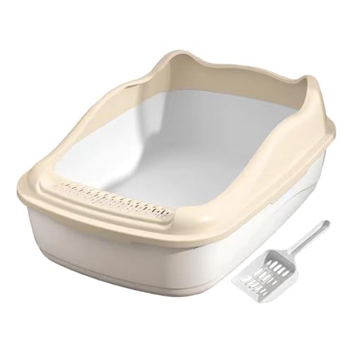 LOVIVER Katzentoilette, halbgeschlossen, hohe Seitenwände, für Kätzchen und Hamster, platzsparend, PP-Material, spritzwassergeschützt, 56 x 38 x 20 cm, Oben, Weiss LOVIVER Katzentoilette, halbgeschlossen, hohe Seitenwände, für Kätzchen und Hamster, platzsparend, PP-Material, spritzwassergeschützt, 56 x 38 x 20 cm, Oben, Weiss von LOVIVER