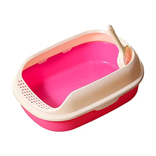 LOVIVER Katzentoilette Erhöhen Sie die Katzentoilette Spritzwassergeschützte Katzentoilette mit offener Oberseite für alle Arten von Katzenstreu, leicht zu, ROSA LOVIVER Katzentoilette Erhöhen Sie die Katzentoilette Spritzwassergeschützte Katzentoilette mit offener Oberseite für alle Arten von Katzenstreu, leicht zu, ROSA von LOVIVER