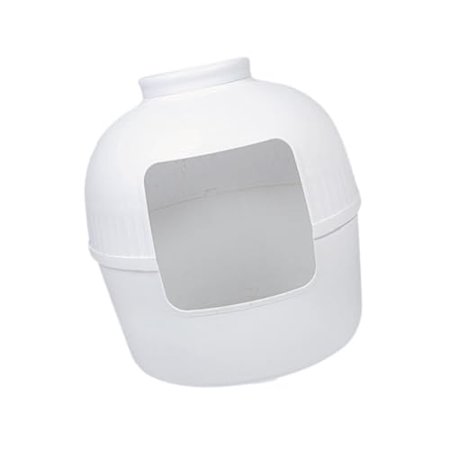 LOVIVER Katzentoilette Katzentoilette Pflanzgefäß Katzentoilette Spritzschutz Katzensandkasten Tragbares geschlossenes Katzentoilettenbecken, Weiß LOVIVER Katzentoilette Katzentoilette Pflanzgefäß Katzentoilette Spritzschutz Katzensandkasten Tragbares geschlossenes Katzentoilettenbecken, Weiß von LOVIVER