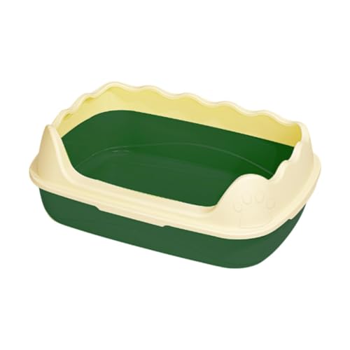 LOVIVER Katzentoilette Toilette Hochseiten Supplies Tragbar, Tiefgrün LOVIVER Katzentoilette Toilette Hochseiten Supplies Tragbar, Tiefgrün von LOVIVER