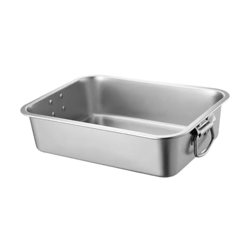 LOVIVER Katzentoilette aus Edelstahl, Oben offen, leicht zu reinigende Kätzchentoilette mit hohem Rand für Kätzchen, Hauskatzen, 50cmx35cmx15cm LOVIVER Katzentoilette aus Edelstahl, Oben offen, leicht zu reinigende Kätzchentoilette mit hohem Rand für Kätzchen, Hauskatzen, 50cmx35cmx15cm von LOVIVER