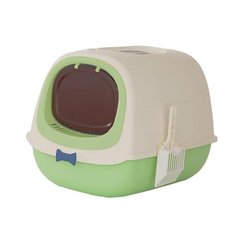 LOVIVER Katzentoilette mit Kapuze, Katzentoilette für Hauskatzen, Haustierzubehör, 54 X 40 X 40 cm, Katzentoilette mit Kapuze, Geschlossene Katzentoilette, Grün LOVIVER Katzentoilette mit Kapuze, Katzentoilette für Hauskatzen, Haustierzubehör, 54 X 40 X 40 cm, Katzentoilette mit Kapuze, Geschlossene Katzentoilette, Grün von LOVIVER