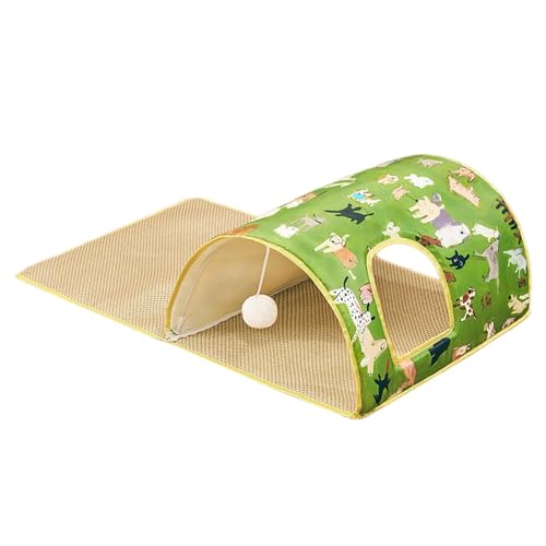 LOVIVER Katzentunnel, Katzenbett, Hundebett, Katzentunnelröhren, Spielzeug, Haustier-Hundematte, Haustierbett, Bett, Ruhematte, Kühlbettmatte, leicht zu, Grün LOVIVER Katzentunnel, Katzenbett, Hundebett, Katzentunnelröhren, Spielzeug, Haustier-Hundematte, Haustierbett, Bett, Ruhematte, Kühlbettmatte, leicht zu, Grün von LOVIVER