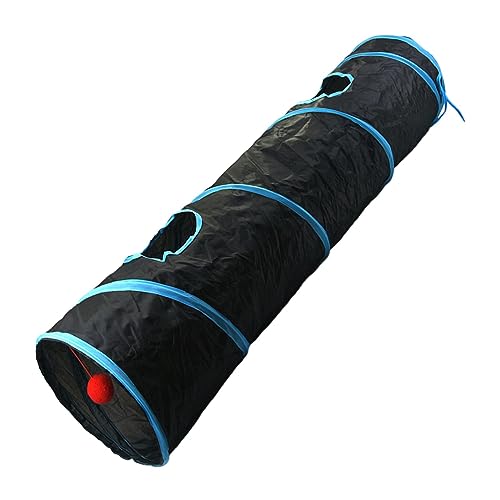 LOVIVER Katzentunnel, Spielzelt, Agility-Trainer mit Balltunnel, Crinkle Pet Crawl Tube, Katzen, interaktives Spielzeug für Kätzchen, Welpen, Kleintiere, von LOVIVER